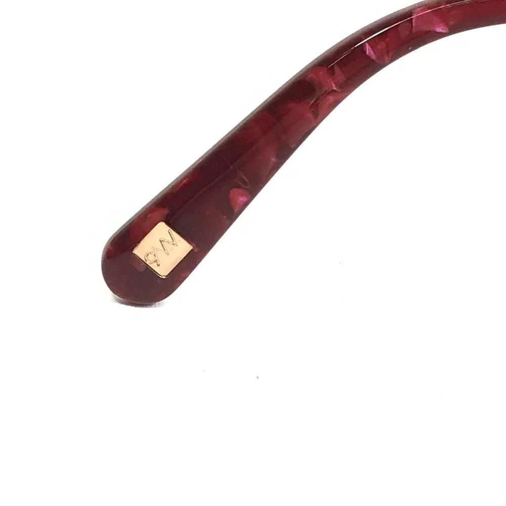 Nine West Eyeglasses Frames NW8004 602 Clear Red Gold Cat Eye Full Rim 52-17-135